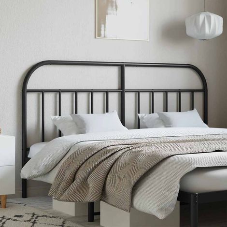 vidaXL Testiera di Ricambio in Metallo Nero 160 cm