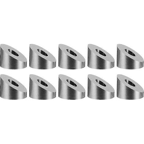 T316 1/4 inch 30 Degree Angle Beveled Washer for DIY Balustrade 10 Pc-- (1/5)