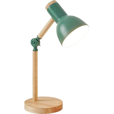 Lampe de table moderne en bois -paire E27douille -bras de lampe réglable -Lampe de table style rétro