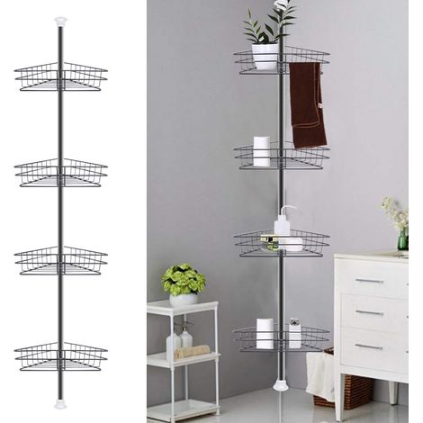 4 Tier Telescopic Shower Caddy Holder Rack for Bathroom (1/5)