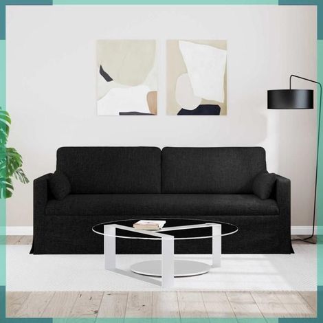 Canapé - 42024371 - Noir - Tissu - 198 x 78 x 80 cm (1/5)