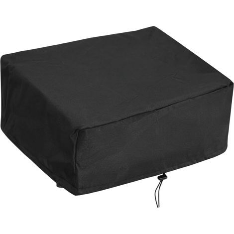 Telo di copertura per pedana da esterno, in tessuto Oxford 420D, 60 x 45 x 25 cm – impermeabile, antipolvere e resistente ai raggi UV, con coulisse regolabile, universale, nero. (1/5)