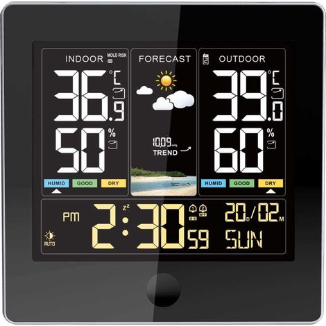 STATION METEO CAPTEUR SANS FIL COULEUR STIL 3045