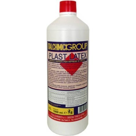 12 x ADESIVO RAPIDO PLAST LATEX P/RIPRESE DI GETTO 1 L