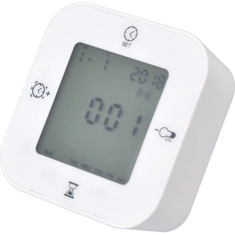 KT-8 Multifonction Horloge Gravité Hygromètre Thermomètre Intérieur avec Rétroéclairage Vocal, Réveil Minuterie (Sans Piles) (1/5)