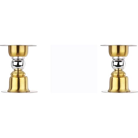 Arrêts porte magnétiques or avec ruban 3M ou vis lot de 2 (1/5)