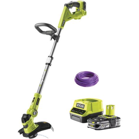 Confezione RYOBI tagliabordi ibrido 18V OnePlus - 1 batteria 2,5Ah LithiumPlus - 1 caricatore rapido - bobina filo tondo