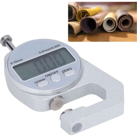 Digitales Mini-Dickenmessgerät, Messbereich 0 bis 10 mm, Lieferung ohne Batterie. (1/5)