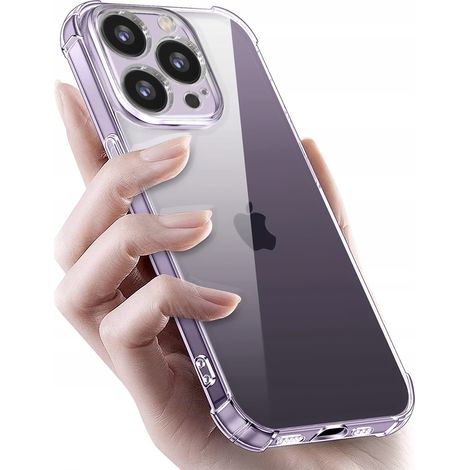 CUSTODIA per IPHONE 14 PRO ANTIURTO, COVER POSTERIORE ARMATA + VETRO 9H (1/5)