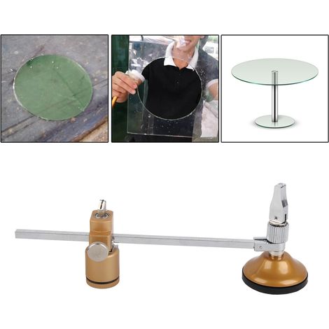 40 cm Zirkel, runder Glas- und Keramikfliesenschneider mit Saugnapf (1/5)