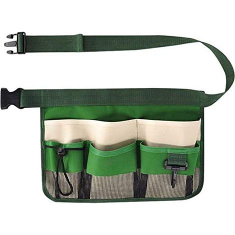 Cintura porta attrezzi da giardino – borsa da fiorista – con molteplici tasche – per giardinaggio, idraulica e falegnameria – colori assortiti