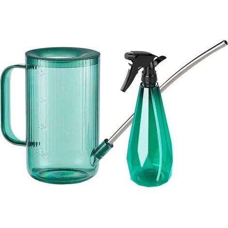 Arrosoir Plante Interieur,Petit Arrosoir à Long Bec en Acier Inoxydable,Mini Arrosoir pour Plantes d'intérieur Extérieur Fleurs Plante de Jardin,1 Litre