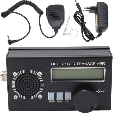 Émetteur-récepteur SDR HF QRP 8 bandes SSB CW pour projets DIY, prise UE 110–240 V (1/5)