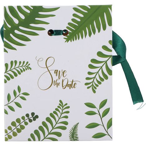 Boîte Cadeau Verte pour Bonbons 50 Pièces - Idéal Mariage, Anniversaire, Fête (1/5)