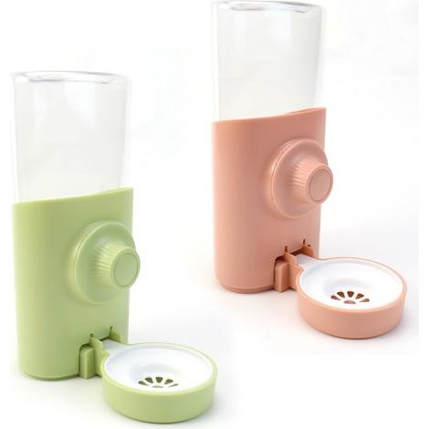 Bouteille À Eau Pour Lapins - 600 Ml - Distributeur Automatique À Suspension - Pour Rongeurs Et Petits Animaux - Lot De 2 (1/5)