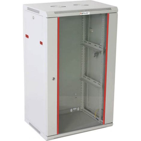 INTELLINET Armadio Rack 19'' a muro 20 unita' sezione unica prof. 450mm Grigio (1/5)