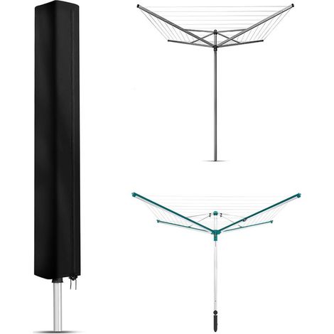 Universelle Housse Seche Linge Parapluie, Housse Etendoir Parapluie Imperméable pour Protection Etendoir a Linge, 210D Oxford Bache Protection Etendoir(160x15x15cm) (1/5)