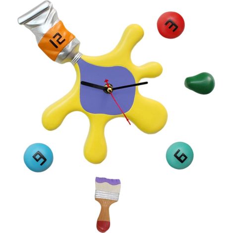 Horloge Murale Ronde Silencieuse Design pour Salon Chambre Bureau Moderne Décoratif sans Bruit Personnalisée Unique et Inspirante (1/5)