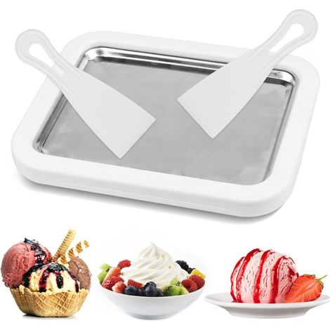 Gelatiera multifunzione per uso domestico con spatole integrate per gelato, sorbetto, yogurt gelato e gelato artigianale – 2 in 1 (1/4)