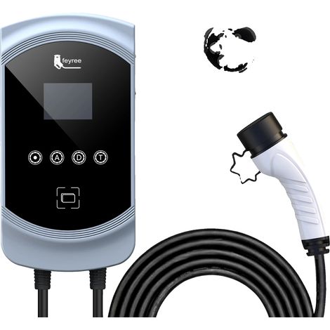 Chargeur de VE, options de puissance 7,6 kW / 11 kW / 22 kW, contrôle via application intelligente (1/2)