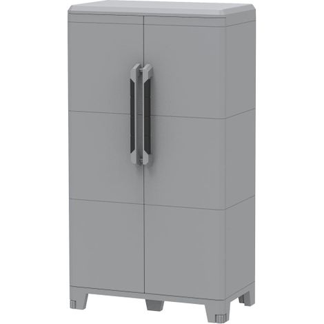 Terry armoire transformable avec 2 portes e'tage'res modulables adaptables cm 78x43x143h pour l'exte'rieur