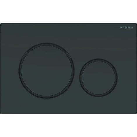 PLACCA DI COMANDO SIGMA20 DOPPIO TASTO  NERA OPACO GEBERIT