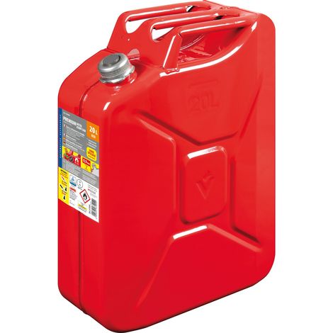 Premium, tanica carburante in metallo - 20 L - Rosso (1/3)