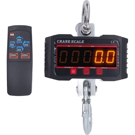 Ortviai Balance de levage électronique sans fil 500 kg, affichage LED rouge/vert, haute précision, portable et étanche pour extérieur