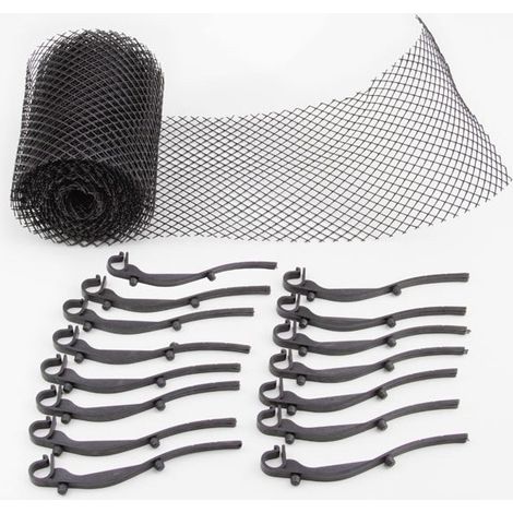 Dachrinnen-Schutz 6m x 160mm Schutz für Dachrinne Schutz-Gitter Kunststoffgitter (1/5)