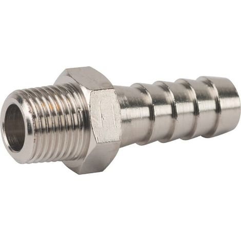 Racor empalme manguera rosca macho BSPT 8 mm x 1/8" UNIVERSAL HCMT818
