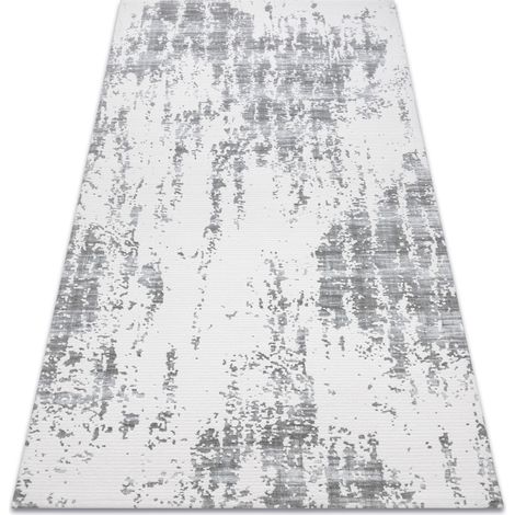 Teppich ACRYL USKUP Beton 9484 elfenbein / grau grey 80x300 cm