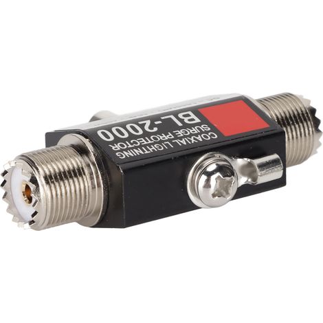 Parafoudre Coaxial PL259 Femelle à PL259 Femelle pour Antennes, Protecteur de Foudre BL‑2000