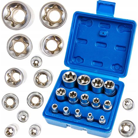 Juego de casquillos Torx internos E4-E24, 14 piezas (1/5)