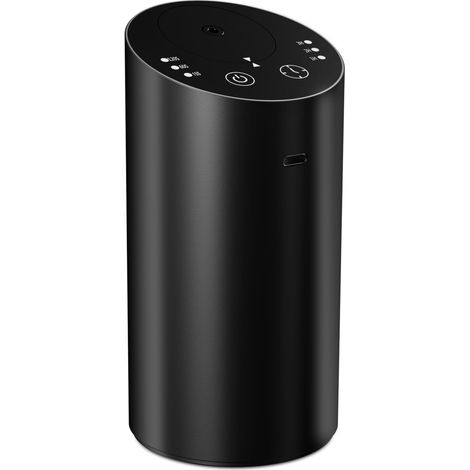 Diffuseur d'huiles essentielles sans eau pour voiture – Minuteur, technologie anti-fuite, fonctionne sur piles, pour voiture/maison, silencieux et sans fil (1/5)
