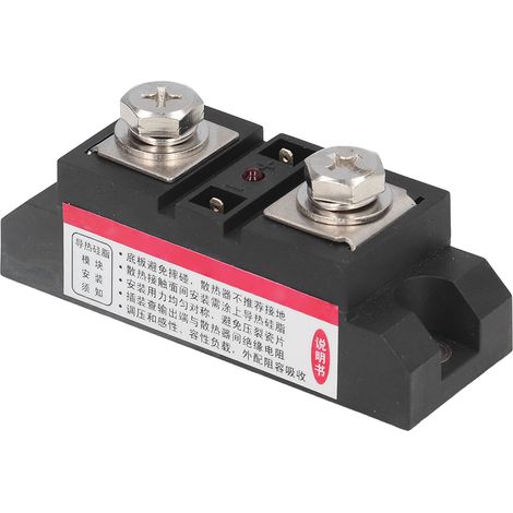 Relais statique industriel 200A, entrée 4-32VDC, sortie 30-450VAC, tension d'isolation 2500V, SSR robuste (1/5)