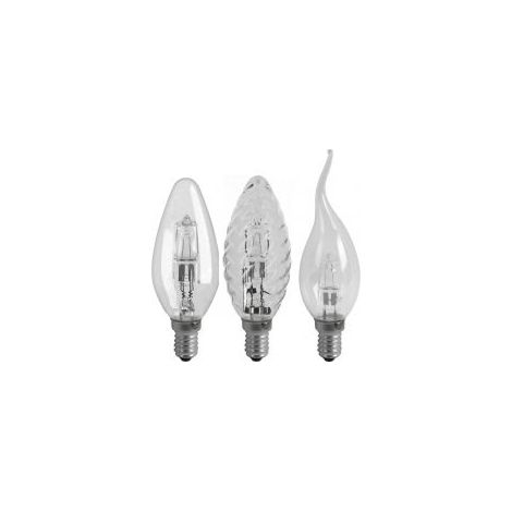 AUTRES Ampoules halogenes forme bougie 2 ampoules flammes en mouvement 42W 630 A vis E14