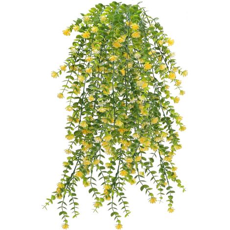 Künstliche Hängepflanze, 3 Stück, Kunstpflanzen für den Innenbereich, künstliche Efeu-Farn-Blumenwand, künstliche Hängepflanze, Girlande, Efeu, ästhetische Raumdekoration, Balkon, Hochzeit, Haus, Gart