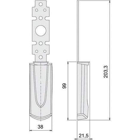 Placca Esterna Maniglioni Cieca 07176-66-0 Cisa