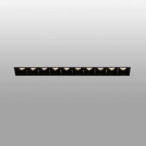 TROOP empotrable 10x2W negro 36° trimless 3000K CRI90 (1/2)