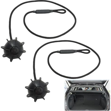 Voiture Corde de Fixation, Cordon Arrière de Coffre 2 Pièces, Universelle Corde de Chaîne de Fixation, Clip Fixation Plage Arrière Corde Coffre, pour Golf 6 5 4, MK6, MK5, GTI R20 (1/5)