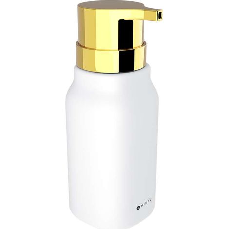 Nimco Eni - Dispensador de jabón líquido, blanco mate/dorado ENB 31X-G-05 (1/3)