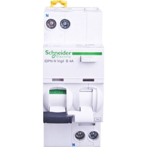 Disjoncteur différentiel 2P 4A B 0,03A type AC iDPN N VIGI A9D55604