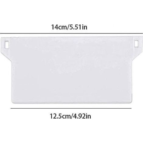 Lot de 10 plaques de poids pour store Vertical, lamelles verticales de 127mm, pièces de rechange blanches (1/3)