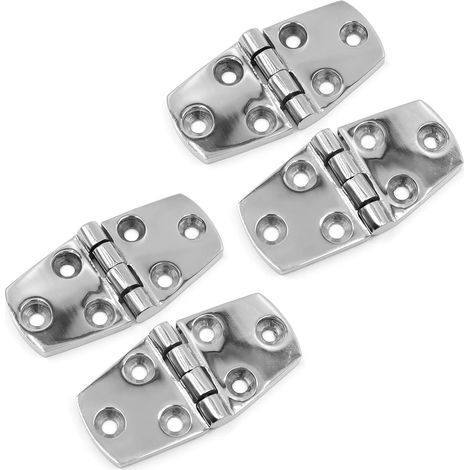 Set of 4 Stainless Steel 316 Hinges, 270° Opening, Corrosion Resistant, for Boats and Motorhomes (1/5)