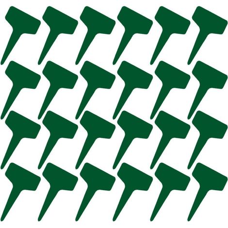 100 étiquettes en T 6x10 cm plastique imperméable, réutilisables, pour pépinière et fêtes