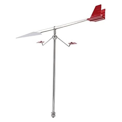 Boat Weathervane with 304 Stainless Steel High Sensitivity Wind Direction Indicator Bird Proof Tip for Marine Yacht Light Reflector Day and Night (1/5)