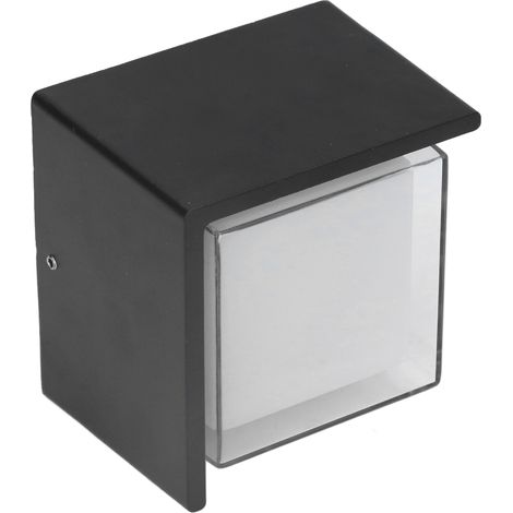 5-W-RGB-LED-Acryl-Wandleuchte mit Fernbedienung (integrierter Akku), wasserdicht für den Außenbereich, geeignet für Wohnzimmer, Schlafzimmer, Hotel, Flur, Hof, Wechselspannung 85–265 V, quadratisches (1/5)
