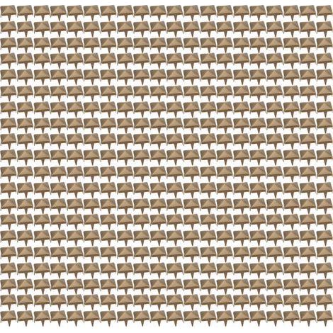Packung mit 400 Vierkantnägeln, 4–7 mm, für DIY-Lederarbeiten, Accessoires, Taschen, Schuhe, Gürtel, Bronze, 5 mm (1/5)