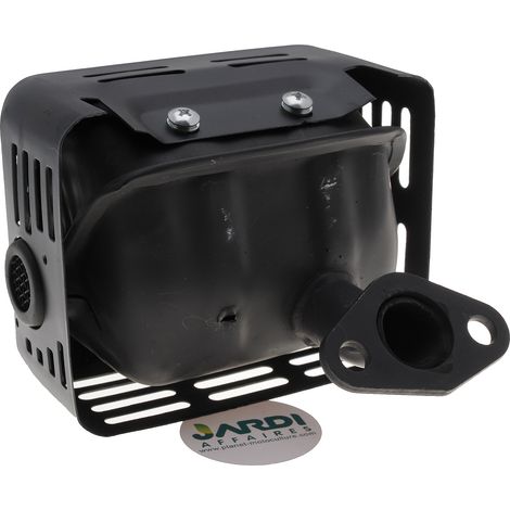 Jardiaffaires – Pot d'échappement adaptable avec grille de protection – Compatible Honda GX110, GX120, GX140, GX160, GX200 – Remplace les références 18310-ZE1-010, 18310-ZF1-000, 18300-ZE1-900