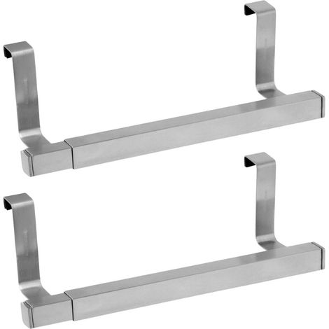Ensemble de 2 porte-serviettes et torchons extensible inox Fackelmann Tecno (1/5)